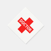 Doctor-Logo Serviette (Ecke)