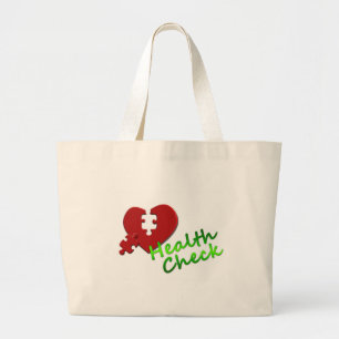 Doctor Nurse Medical Office Business Peace Liebe Jumbo Stoffbeutel