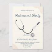Doctor nurse retirement invitation einladung (Vorderseite)