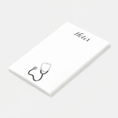 Doctor Nurse Sports Medicine Peace Liebe Destinati Post-it Klebezettel (angewinkelt)