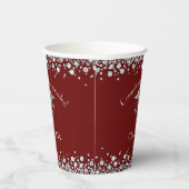 Doctor Nursing Practice Graduation Maroon Silver Pappbecher (Rechts)