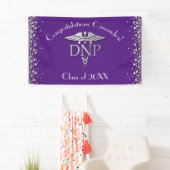 Doctor Nursing Practice Graduation Purple Silver Banner (Insitu)