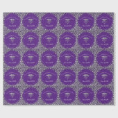Doctor Nursing Practice Graduation Purple Silver Geschenkpapier (Flach)
