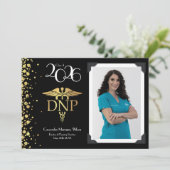 Doctor of Nursing Practice Graduation Announcement Einladung (Stehend Vorderseite)