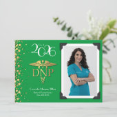 Doctor of Nursing Practice Graduation Announcement Einladung (Stehend Vorderseite)