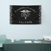 Doctor of Nursing Practice Graduation Black Silver Banner (Messeveranstaltung)