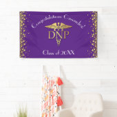 Doctor of Nursing Practice Graduation Purple Gold Banner (Insitu)