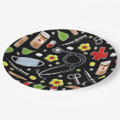 Doctor Party Pappteller (Schrägansicht)