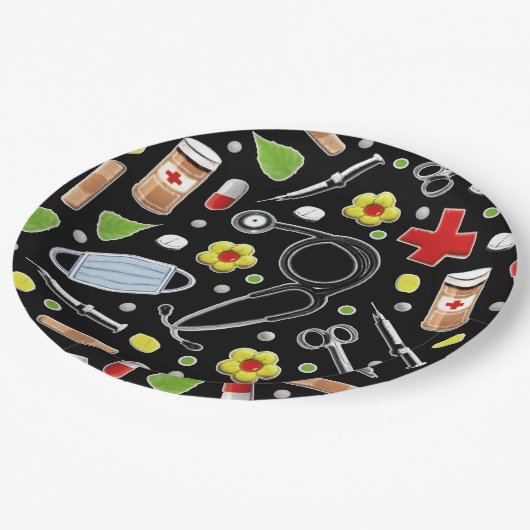 Doctor Party Pappteller (Schrägansicht)