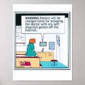 Doctor Patient Spaß Poster - ideal für Examensraum (Vorne)