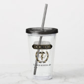 Doctor - Personalisieren Sie die Akrylic Tumbler Acryltrinkbecher (Rückseite)