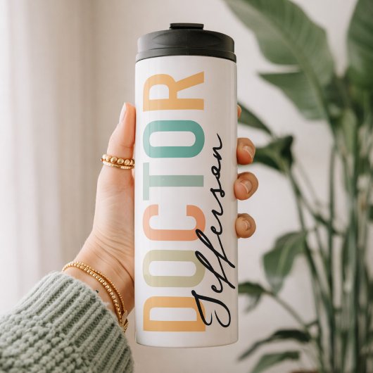 Doctor Personalized Travel Cup Medical School Gift Thermosbecher