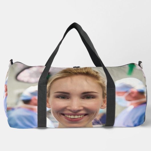 Doctor Photo Customize Personalize Duffle Bag (Vorderseite)