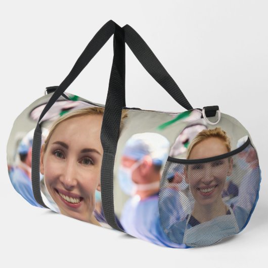 Doctor Photo Customize Personalize Duffle Bag (Rechte Ecke)