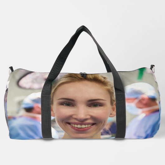 Doctor Photo Customize Personalize Duffle Bag (Rückseite)