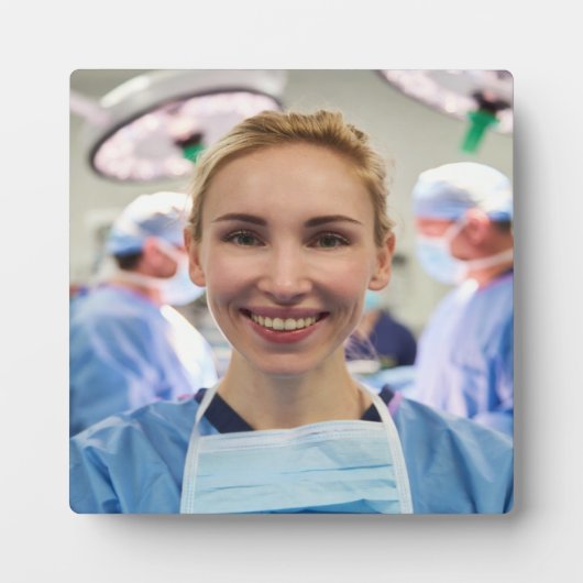 Doctor Photo Customize Personalize Fotoplatte (Vorderseite)