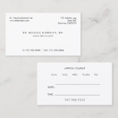Doctor Physician Appointment Reminder And  Visitenkarte (Vorne/Hinten)