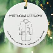Doctor Physician White Coat Zeremonie Mit Monogram Keramik Ornament