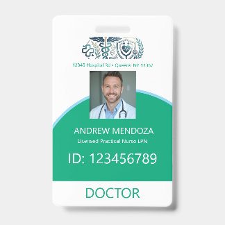 Doctor Physicians Hospital Employee Tag & Badges Ausweis