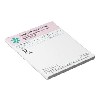 Doctor Prescription Medical RX Pad – Security Rose Notizblock