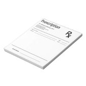 Doctor Prescription Notepad – Editable Doctor RX Notizblock (Rotiert)