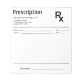 Doctor Prescription Notepad – Editable Doctor RX Notizblock (Vorderseite)