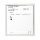 Doctor Prescription Notepad – Editable Doctor RX Notizblock (Vorderseite)