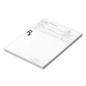 Doctor Prescription Notepad – Editable Doctor RX Notizblock (Rotiert)