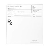 Doctor Prescription Notepad – Editable Doctor RX Notizblock (Vorderseite)