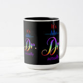 Doctor Rainbow Script Zweifarbige Tasse (VorderseiteRechts)