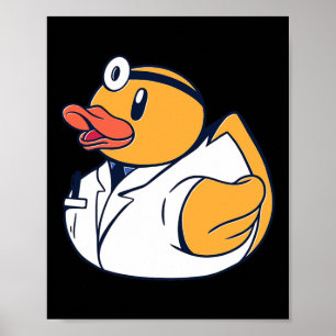 Doctor Rubber Duck Ducky Duckie Lover Niedlich Kaw Poster