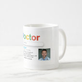 Doctor Search Style Custom Name Mug – Personalized Kaffeetasse (VorderseiteRechts)