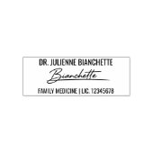 Doctor Signature Professional Name Licence Permastempel (Design)