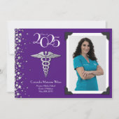 Doctor Silver Abschluss Ankündigung Lila (Vorderseite)