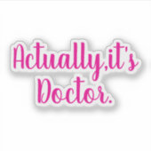 Doctor Sticker - Sticker für weibliche Ärzte - Abs (Vorderseite)