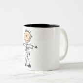 Doctor Strichmännchen Zweifarbige Tasse (VorderseiteRechts)