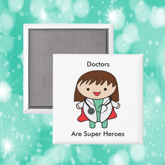 Doctor Super Hero Female Kawaii Niedlich Magnet