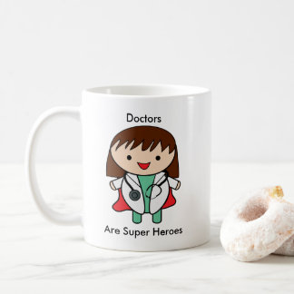 Doctor Super Hero Girl Frauen personalisieren Kaffeetasse