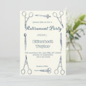 Doctor  Surgeon nurse retirement invitation Einladung (Stehend Vorderseite)