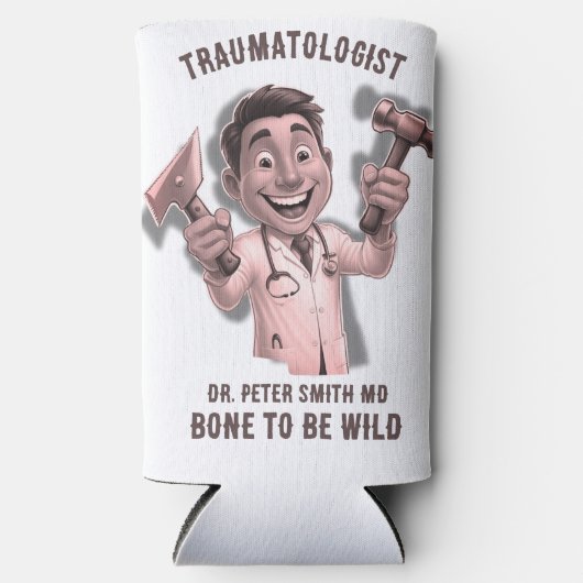  DOCTOR traumatologist Bone to be wild Selters Dosenkühler (Vorderseite)