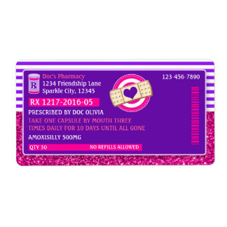 Doctor Verschreibungspflichtige Flaschen Labels Ph