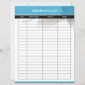 Doctor Visit Planner Template (Vorderseite)