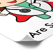 Doctor Woman Super Hero Funny Poster (Ecke)