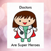 Doctor Woman Super Hero Funny Poster