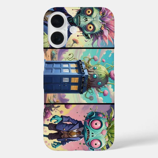 Doctor Zombie Who Case-Mate iPhone Hülle (Rückseite)