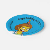 DOCTORS BIRTHDAY blue pediatric anti-stress Pappteller (Schrägansicht)