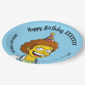 DOCTORS BIRTHDAY blue pediatric fun girl Pappteller (Schrägansicht)