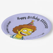 DOCTORS BIRTHDAY blue pediatric fun girl Pappteller (Schrägansicht)