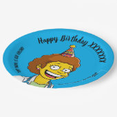 DOCTORS BIRTHDAY blue pediatric fun girl Pappteller (Schrägansicht)