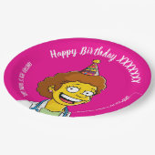 DOCTORS BIRTHDAY fuchsia pediatric fun girl Pappteller (Schrägansicht)